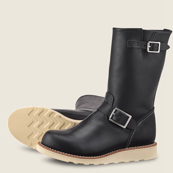 Red Wing Heritage Bot Bayan - Classic Engineer - Tall Boundary Deri - Siyah - 35MREICWN